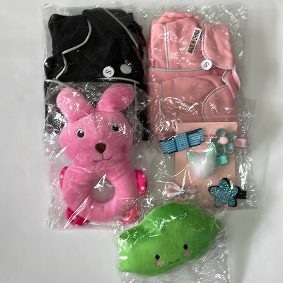 Other - Dog Bundle shirts hair clip toys NIB